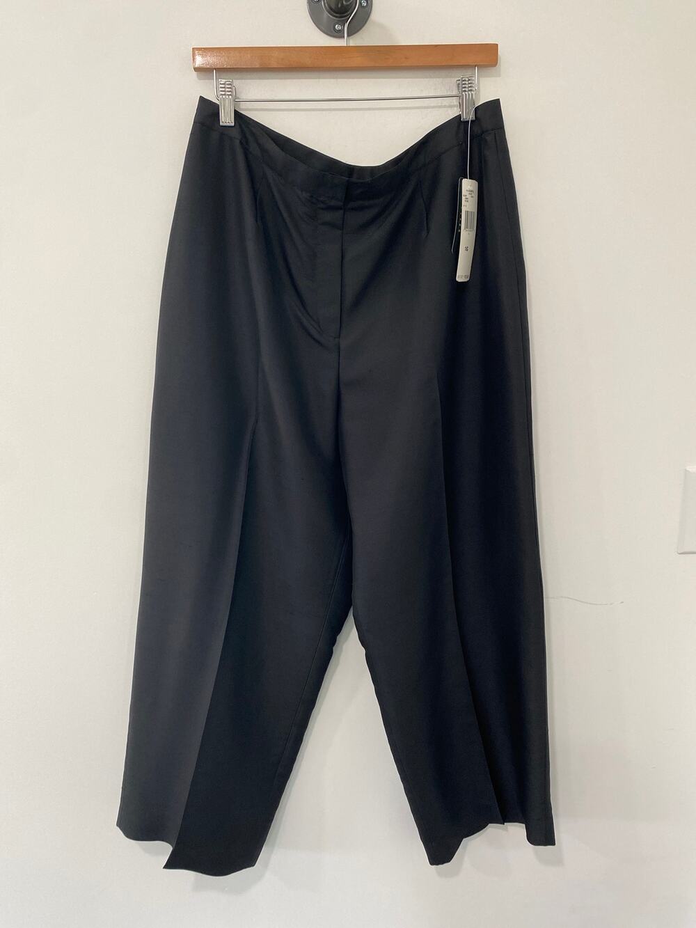 NWT Lauren Ralph Lauren Kauai Silk Pants Black Size 16